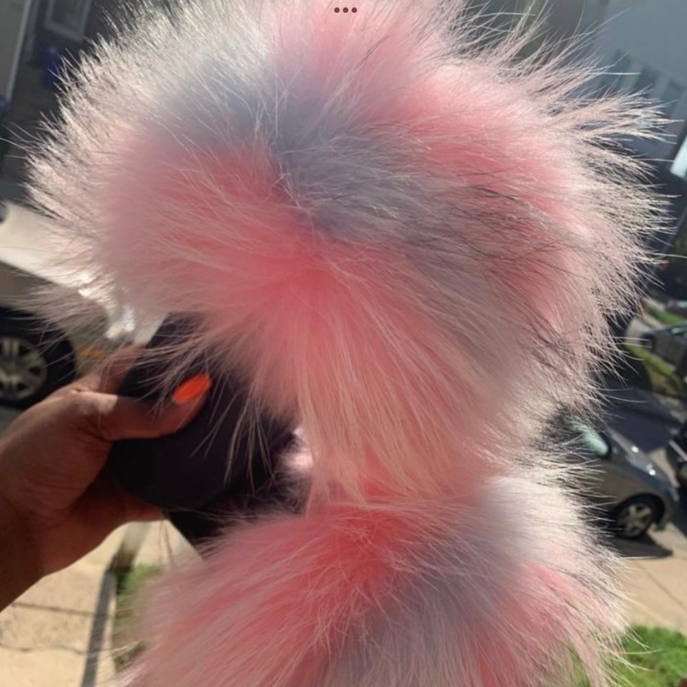 Soft pink fluffies size 8 only